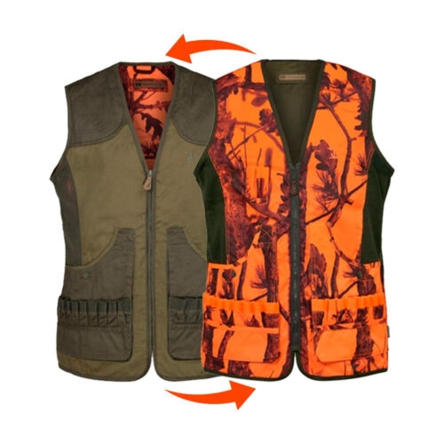 Percussion 1269 Κυνηγετικό Γιλέκο Πορτοκαλί – Χακί